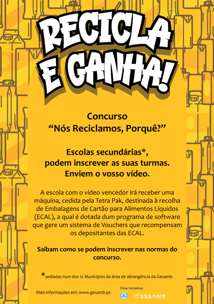 Gesamb e Tetra Pak lançam concurso para escolas secundárias: participe, ganhe e ajude o ambiente!