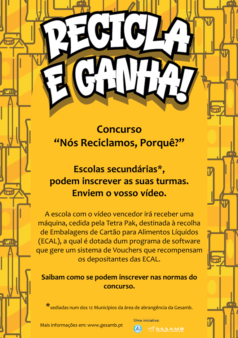 Gesamb e Tetra Pak lançam concurso para escolas secundárias: participe, ganhe e ajude o ambiente!